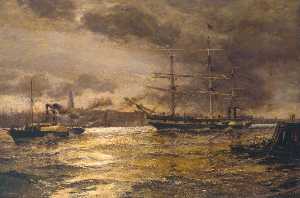 Charles Napier Hemy - 伦敦河